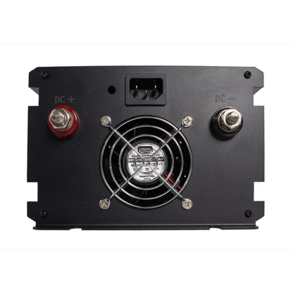 SKANBATT Inverter 12V 2000W Ren Sinus med Nettprioritering og Trådløs Fjernkontroll 415x165x120mm