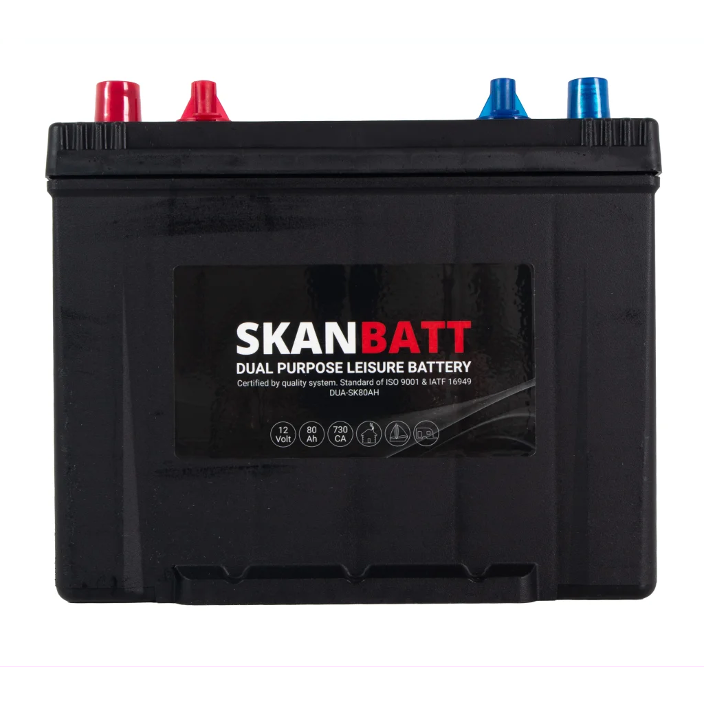 SKANBATT Dual Purpose 12V 80AH 730CA (260x174x225mm) +L