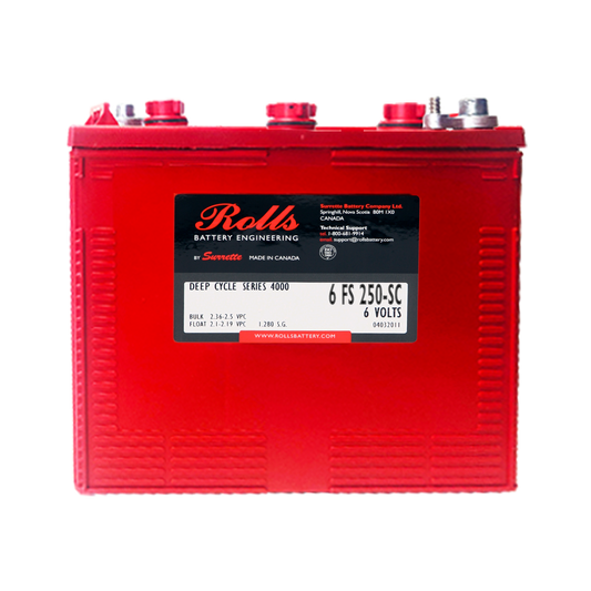 ROLLS 6-FS-250-SC Deep Cycle Batteri 6V 281AH (298x181x286mm)