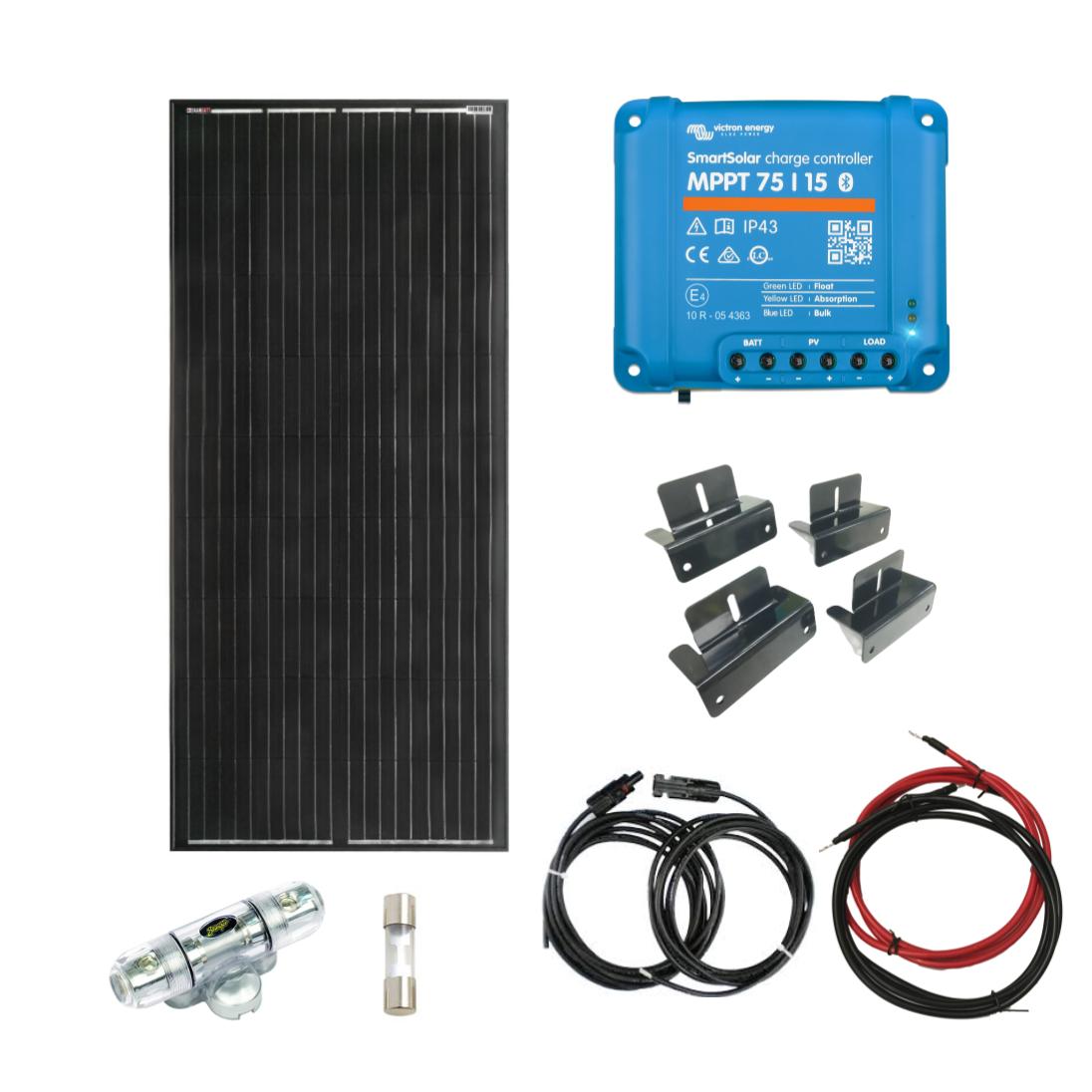 SKANBATT Solcellspaket STUGA - Liten - 12V - 200W
