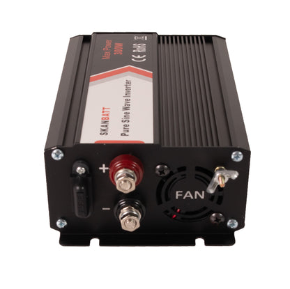 Skanbatt Inverter 12V 300W Ren Sinus shown in angle view