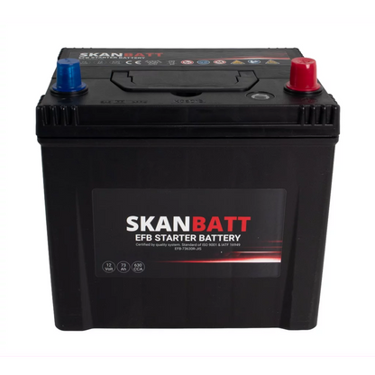 SKANBATT EFB Startbatteri 12V 73AH 630CCA (232x173x225mm) +R