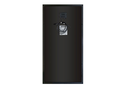 Skanbatt Solcellepanel 110W - All Black - Mono - Perc - 1070X550X30Mm shown in angle view