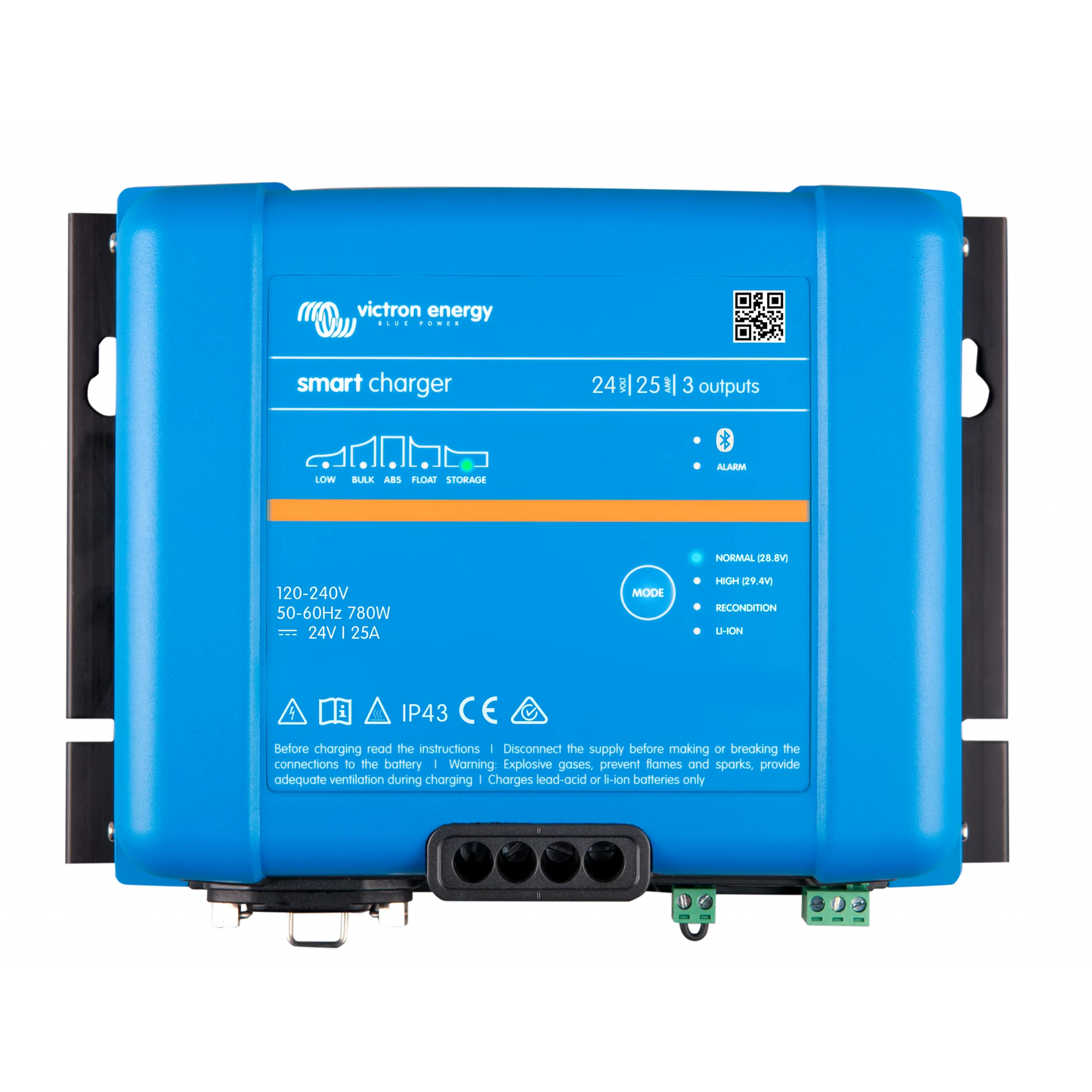 VICTRON Phoenix Smart IP43 Batterilader 24V 25A 3-kanaler 120-240V