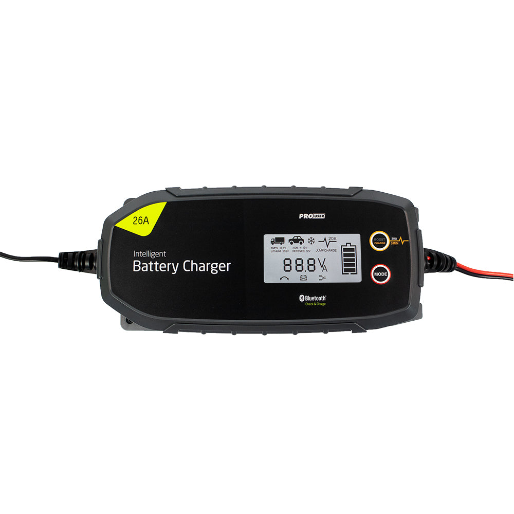 PROUSER Elektronisk Batterilader 12/24V 26A - Bluetooth - Image 1
