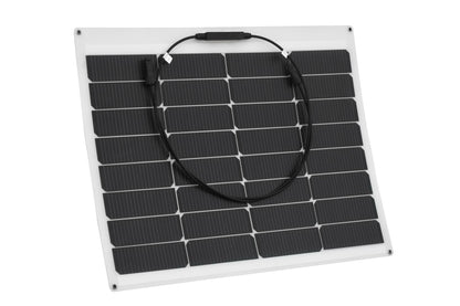 Skanbatt Fleksibelt Solcellepanel Mono 55W - 540X680X3Mm shown in angle view
