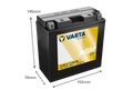 VARTA AGM MC Batteri 12V 12AH 190CCA (152x70x150mm) +vänster T14B-BS
