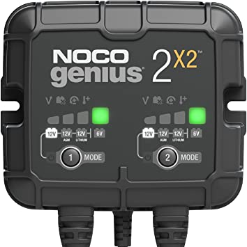 NOCO Elektronisk Batterilader 6/12V 2x2A (2-kanaler) - Image 1