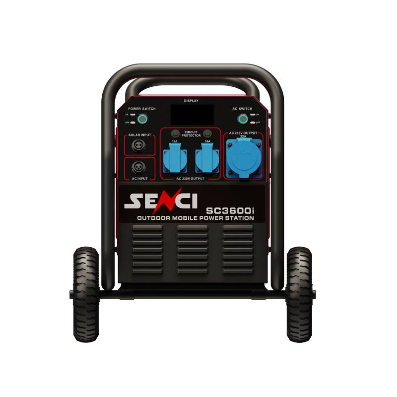 SENCI Lithium LPS 3840Wh Power Station med 3600W (7200W) sinus inverter - HD Utebruk