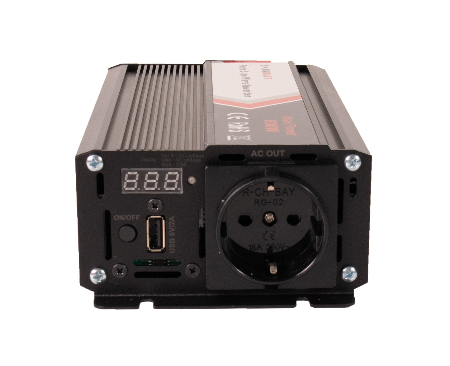 Skanbatt Inverter 24V 600W (1200W) Ren Sinus