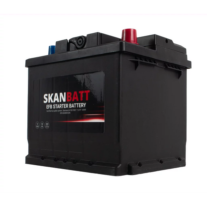 SKANBATT EFB Startbatteri 12V 50AH 480CCA (207x175x190mm) +R