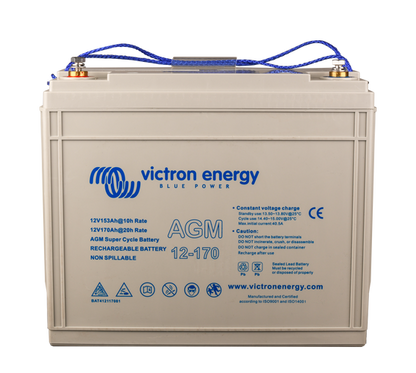 Victron Agm Super Cycle Batteri 12V 170Ah Deep Cycle shown in detail view