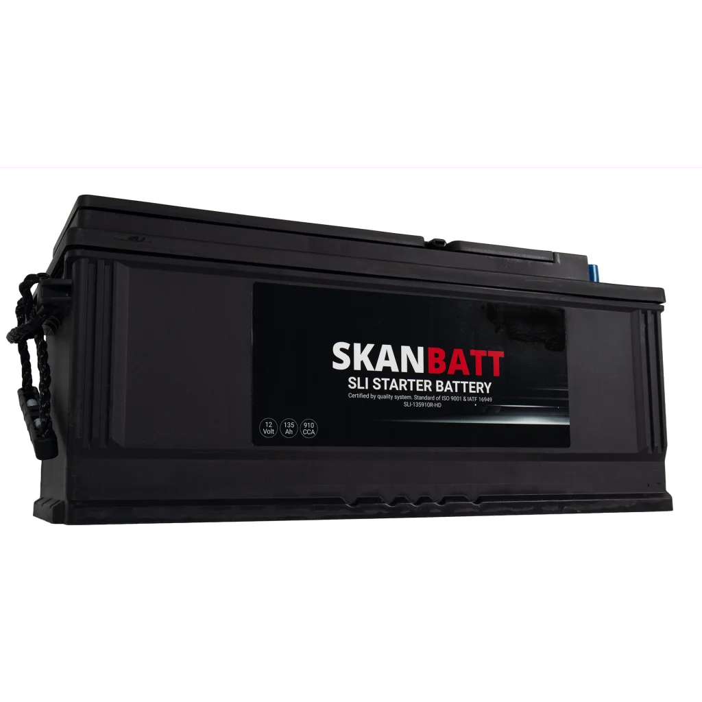 SKANBATT SLI HD Startbatteri 12V 135AH 910CCA (513x175x210mm) +R