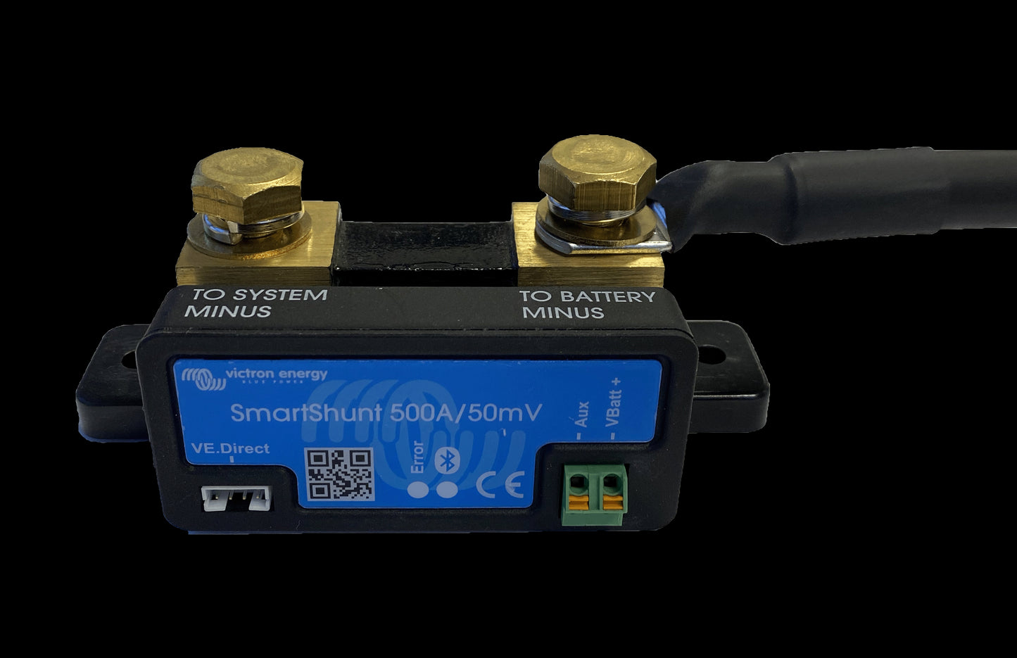 Batterikabel til VICTRON SHUNT M8+M10 SORT 50mm2 - Image 2