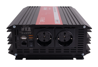 Skanbatt Inverter 12V 2000W Ren Sinus M/Kablet Fjernkontroll label detail