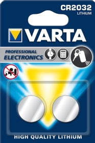 VARTA Lithium CR2032 3V 2-Pakning
