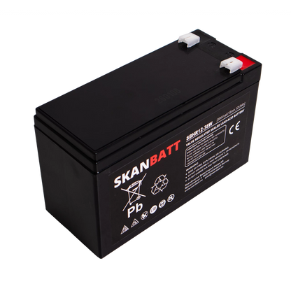 SKANBATT High Rate AGM Batteri 12V 9AH (151x65x93,5mm) F2