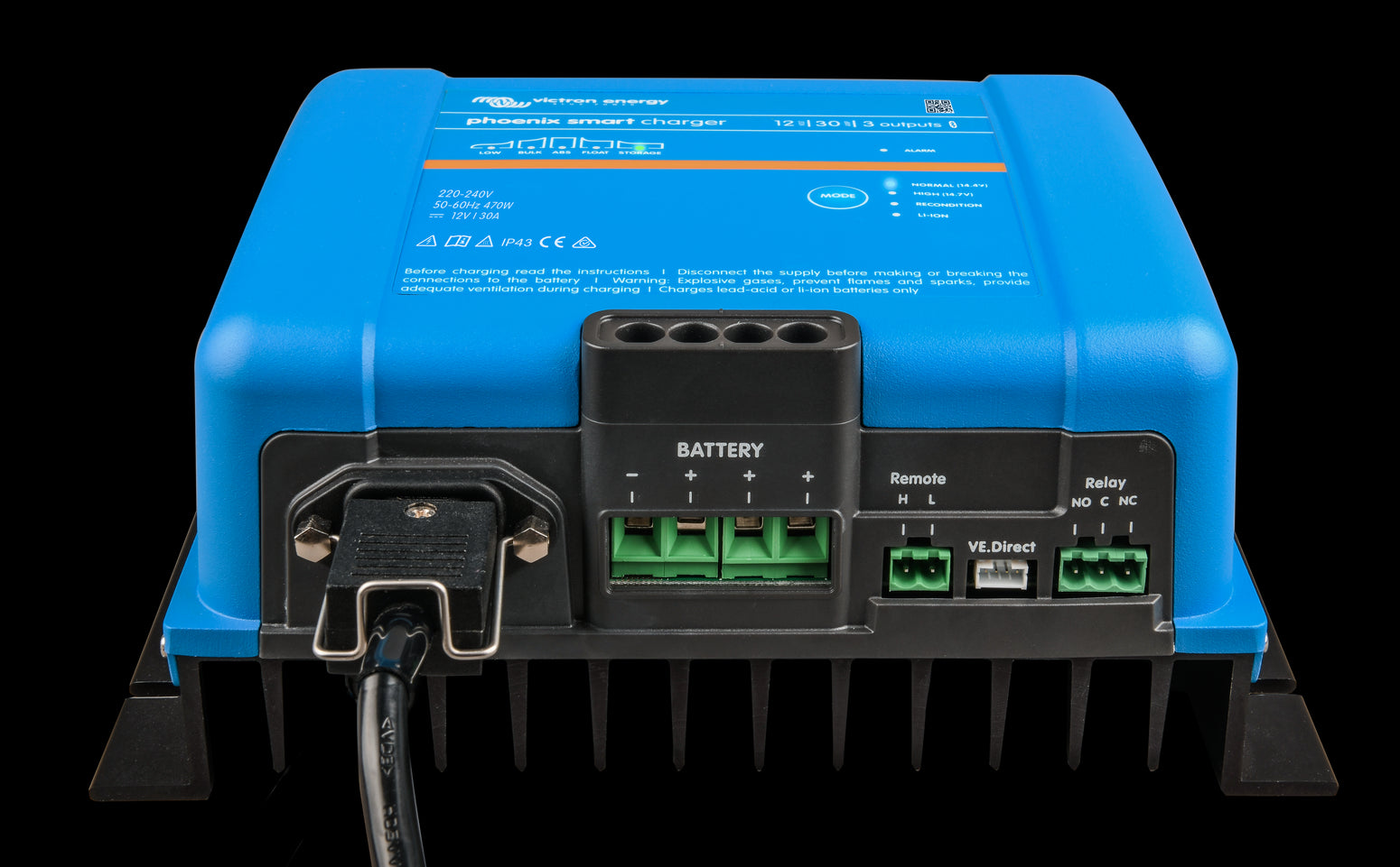 VICTRON Phoenix Smart IP43 Batterilader 24V 16A 3-kanaler - Image 2