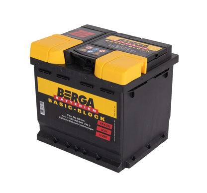 Berga Basic Block 12V 52Ah 470Cca shown in detail view