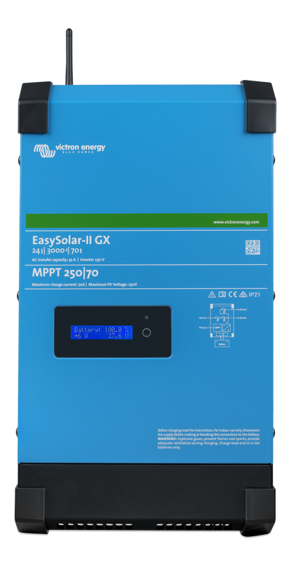 Victron Easysolar-Ii Gx 24/3000/70-32 Mppt 250/70 shown in angle view