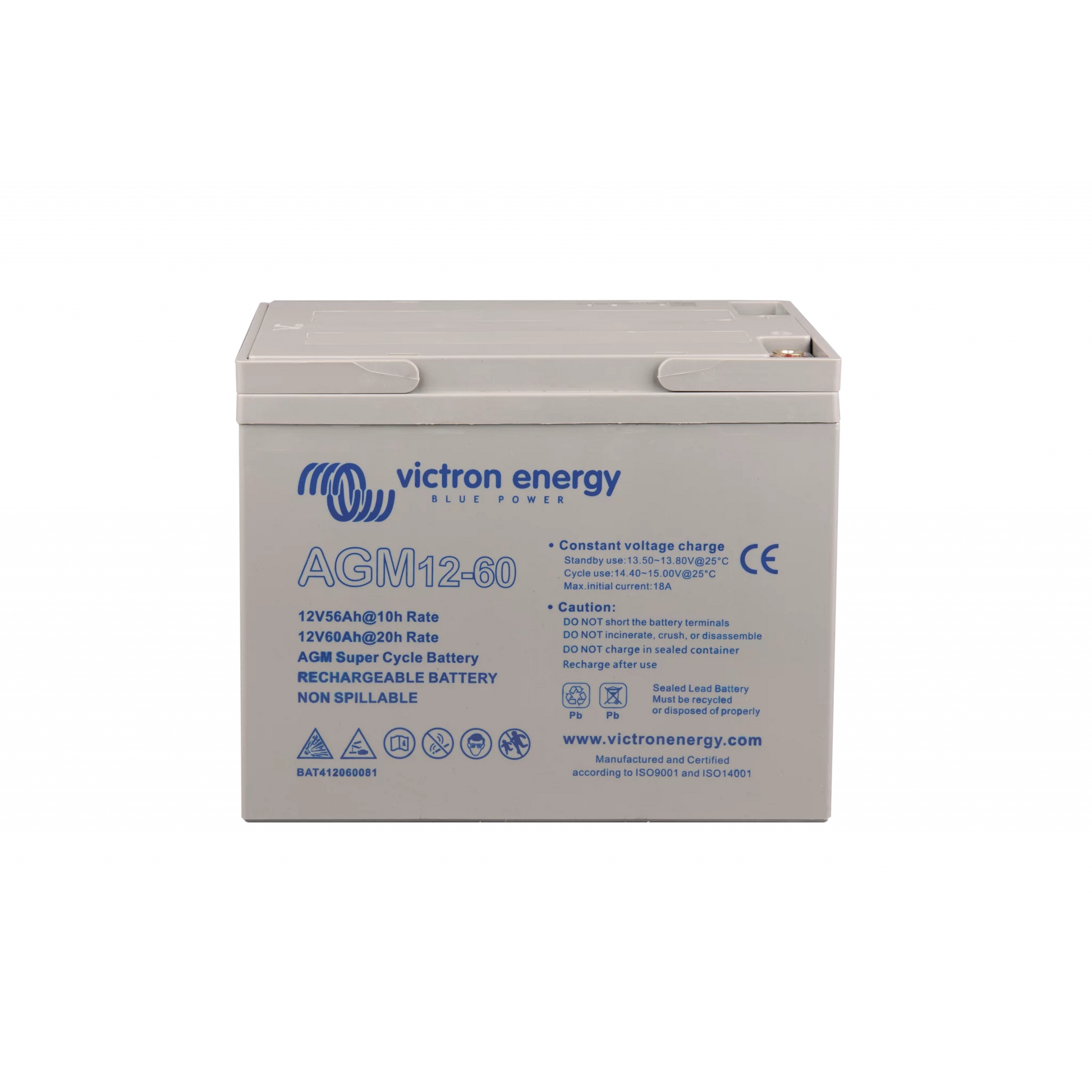 Victron AGM Super Cycle Batteri 12V/60Ah (M5)