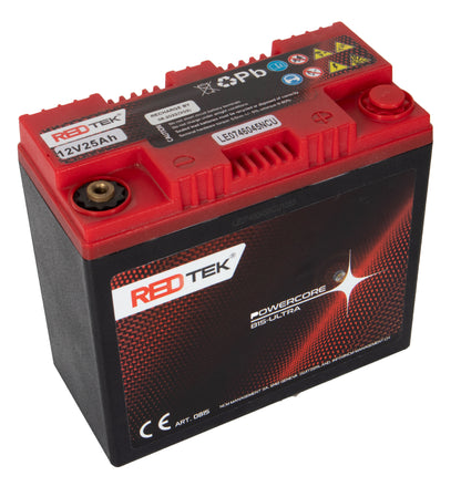 Lemania Reservebatteri P20-St 25Ah shown in angle view