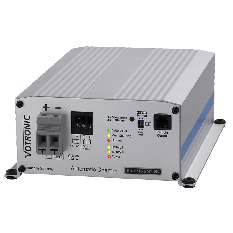 VOTRONIC PB1215 Elektronisk Batterilader 12V 15A - 2 kanaler - Image 1