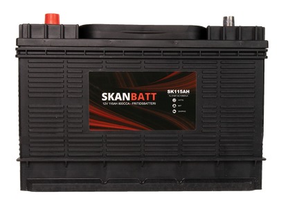 Skanbatt Fritidsbatteri 12V 115Ah 800Cca +Midtstilt shown in detail view