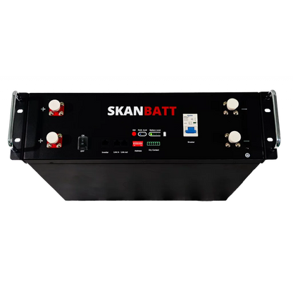 Produktbilde 2 av SKANBATT Premium Lithium 3U Rackbatteri 51,2V 100Ah - 5,12kWh - LiFePO4 - HEAT - OTA