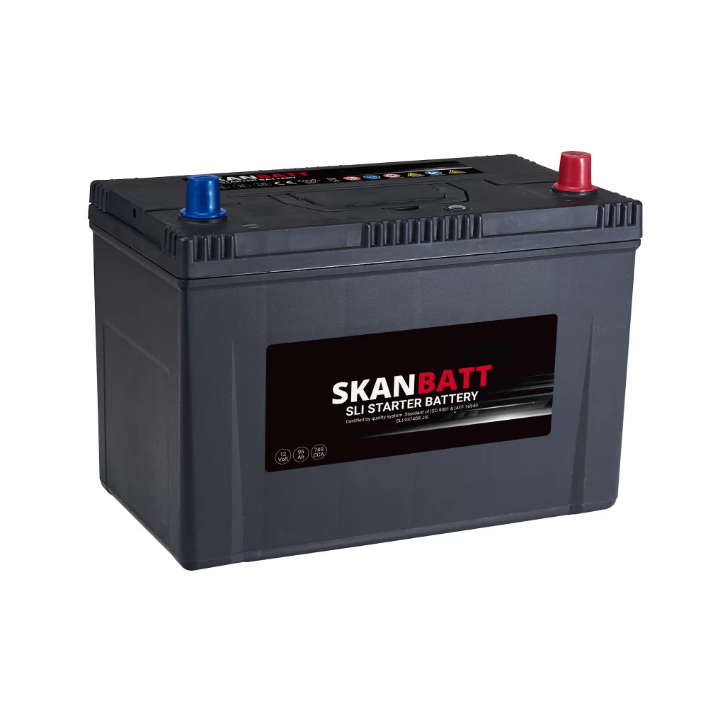 SKANBATT SLI Startbatteri 12V 95AH 740CCA +R shown in product view