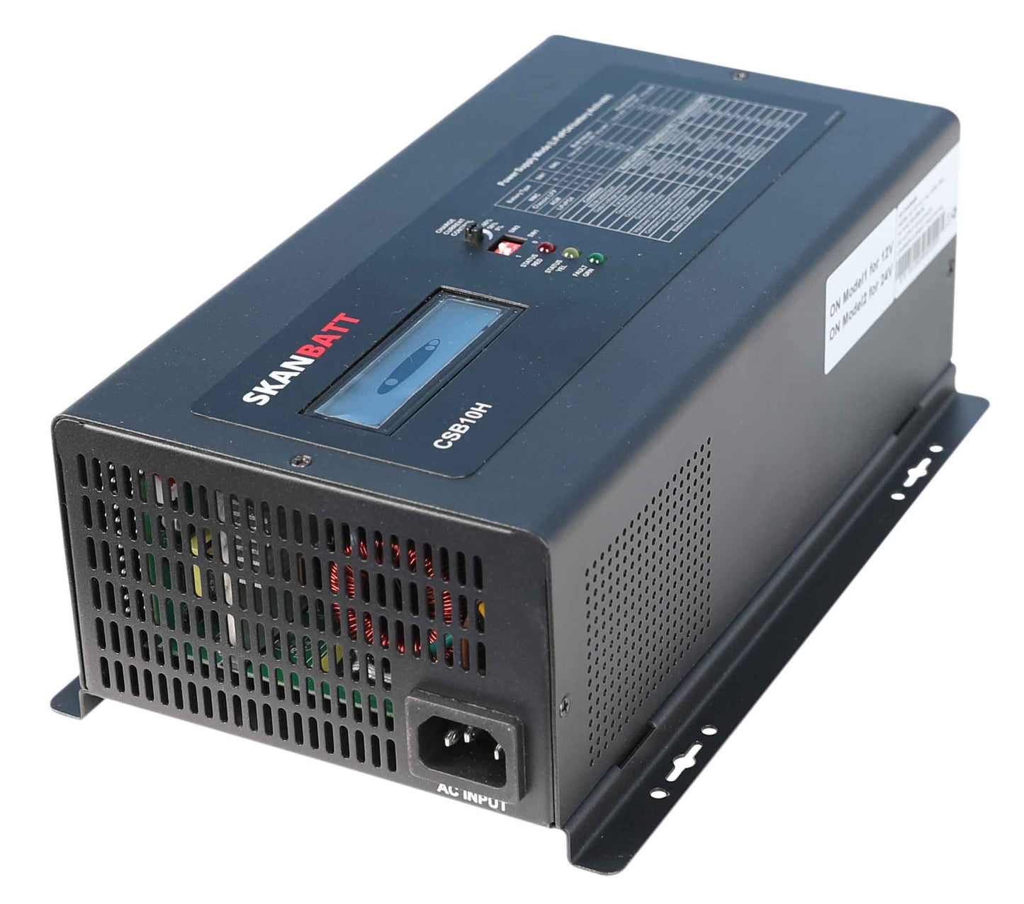 Skanbatt Batterilader 36/48V 1Kw / 25A shown in detail view