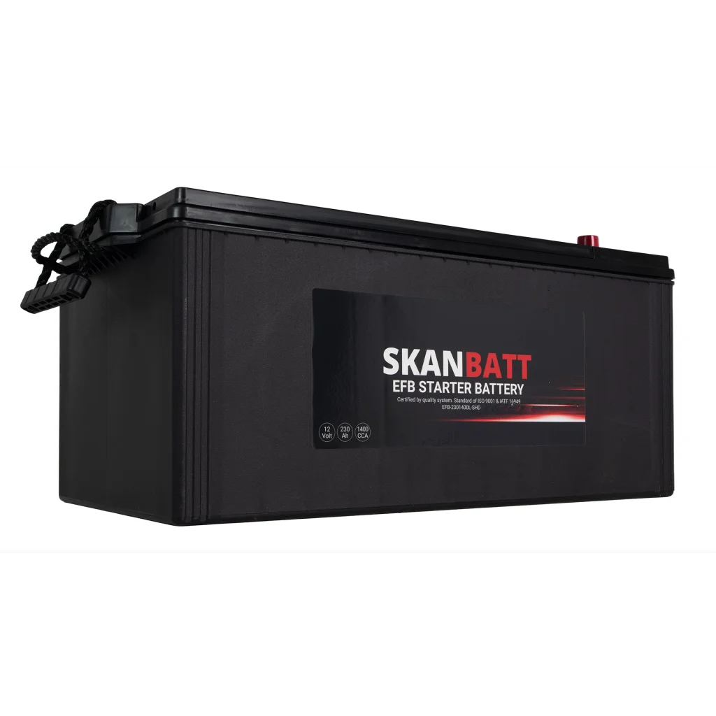 SKANBATT EFB SHD Startbatteri 12V 230AH 1400CCA (518x276x218mm) +L