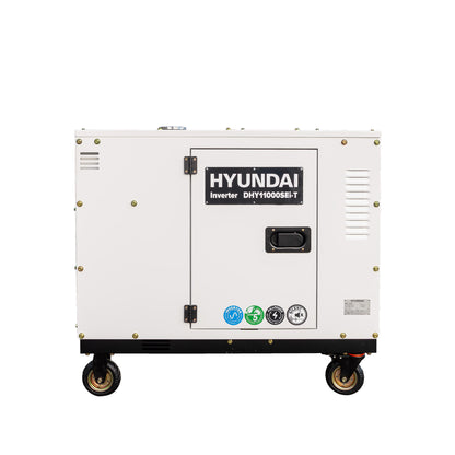 HYUNDAI DHY11000SEi-T Diesel Inverter Strømaggregat 8000W - Elektrisk start - 400V/230V - ATS