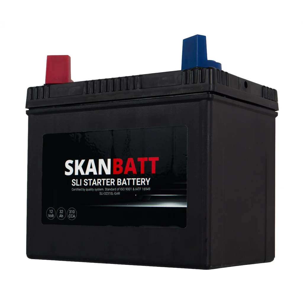SKANBATT Garden 12V 32AH 310CCA (197x129x185mm) +L - Plenklipper