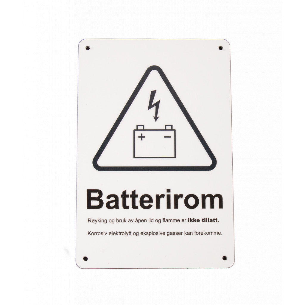 skilt-batterirom-aluminium