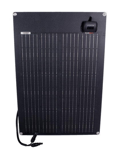 Skanbatt Fleksibelt Solcellepanel 40W - Etfe - 620X425X3Mm shown in angle view