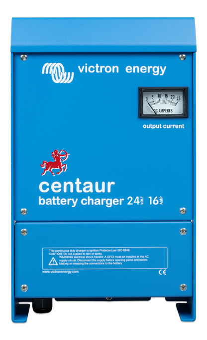 Victron Centaur Batterilader 24V 16A 3-Kanaler shown in product view