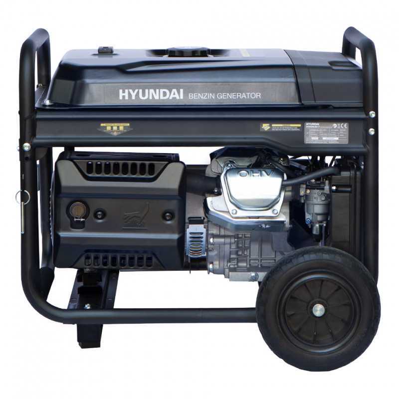 HYUNDAI HY10100LEK-T Proff Strømaggregat 8000W - 400V & 230V 1-FAS - elektrisk start - bensin - Image 6