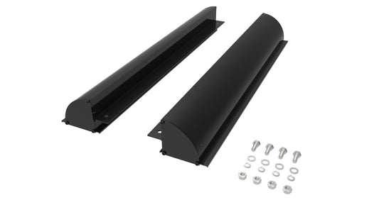 Festebrakett / Endespoiler Til Solcelle Takmontering 67Cm (Sett) - Aluminium Sort (Med Skruer) shown in product view