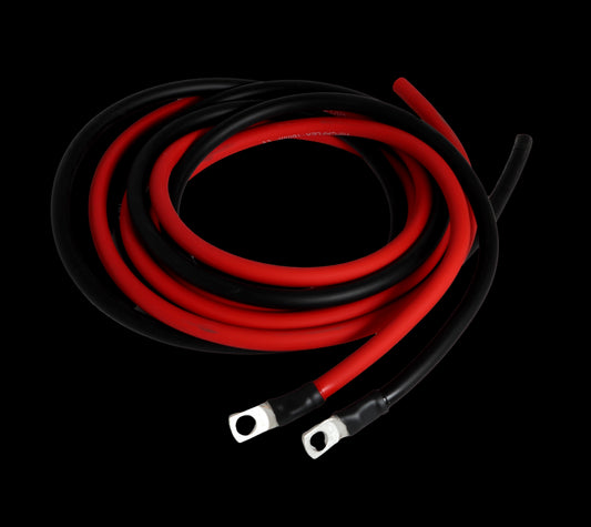 Kabel 2mtr 2x16mm2 til solcelleregulator (m/ 8mm øyer) - Image 1