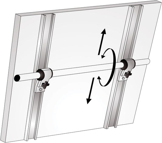 NOA Solcellepanelholder Justerbart m/fester