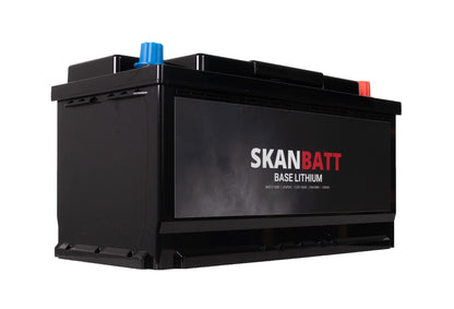 SKANBATT Base Lithium - 12V 100Ah 100A BMS - 352x174x190mm - 3 Års garanti - Bobil shown in product view image 3