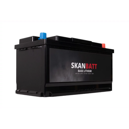 SKANBATT Base Lithium - 12V 100Ah 100A BMS - 352x174x190mm - 3 Års garanti - Bobil