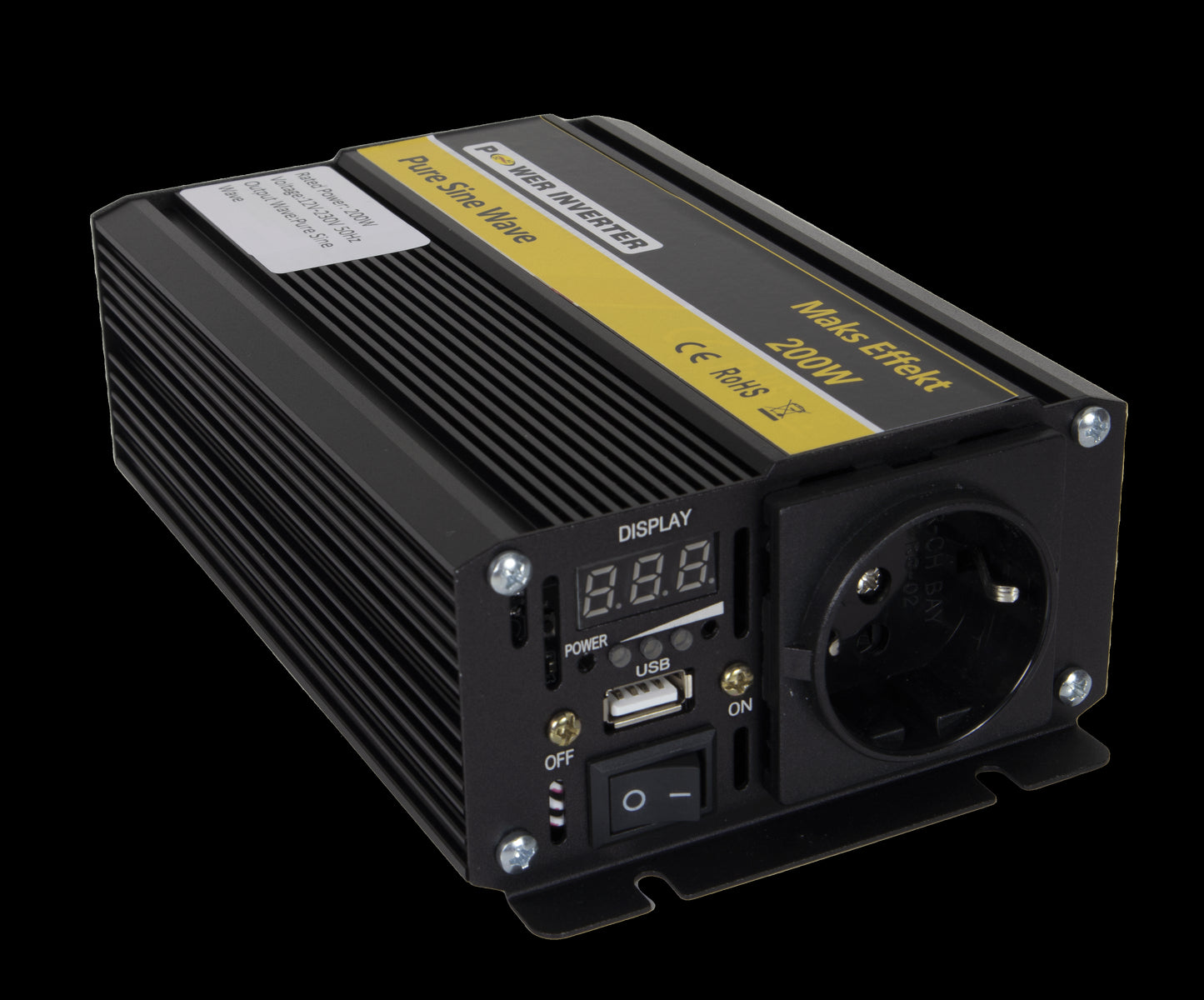 POWER Inverter 12V 200W Ren Sinus - Image 4