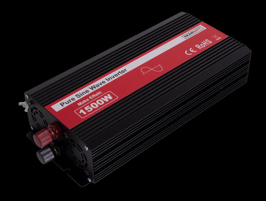 SKANBATT Inverter 12V 1500W Ren Sinus m/Kablet Fjernkontroll - Image 1