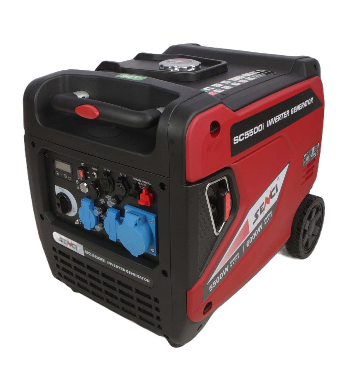 SENCI SC5500i Inverter Aggregat - Bensin - Max 6000W - ATS - Elektrisk start - Image 1