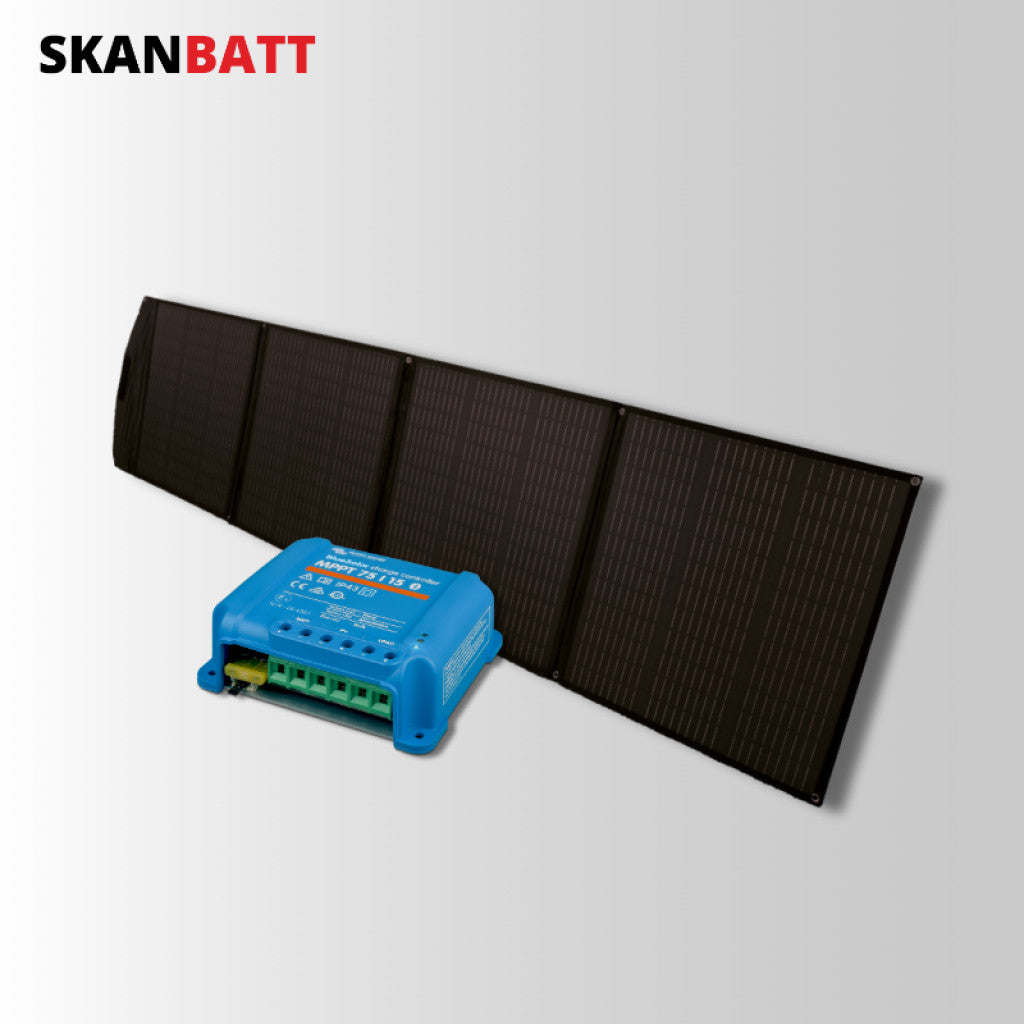 skanbatt-solcellepakke-220w-sammenleggbart-victron-mppt-15a