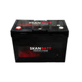 SKANBATT Premium Lithium - 12V 100Ah 100A BMS - 306x172x212mm - Bluetooth - 8 Års garanti