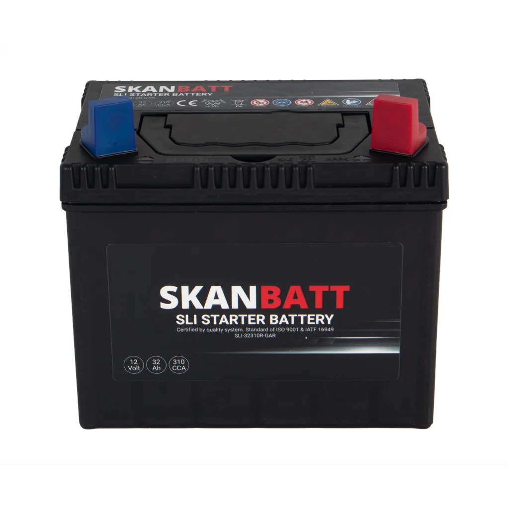SKANBATT Garden 12V 32AH 310CCA (197x129x185mm) +R - Plenklipper