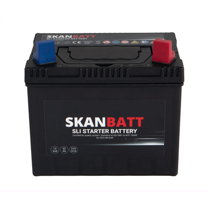SKANBATT Garden 12V 32AH 310CCA (197x129x185mm) +R - Plenklipper